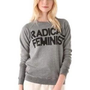 Freecity Radical Feminist Sweatshirt Grey - Small